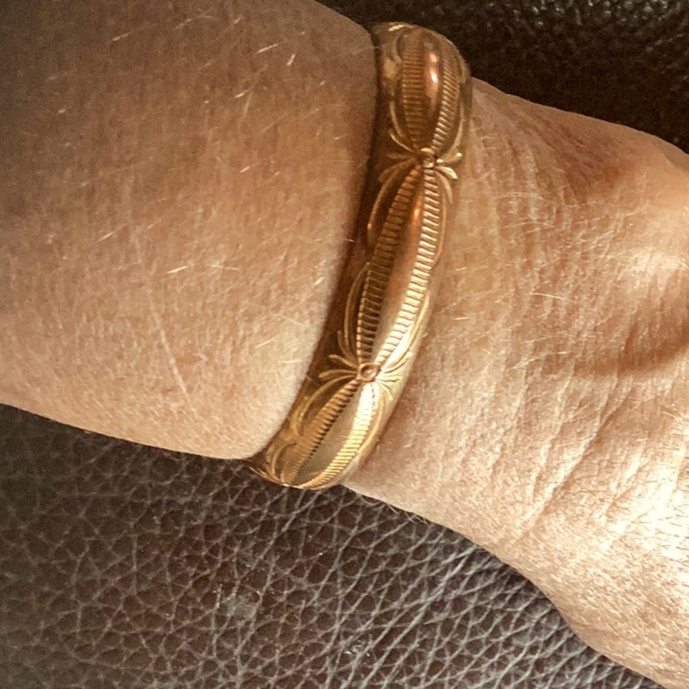 Bracelet Native American made and decorated.  Fits a 6" wrist.